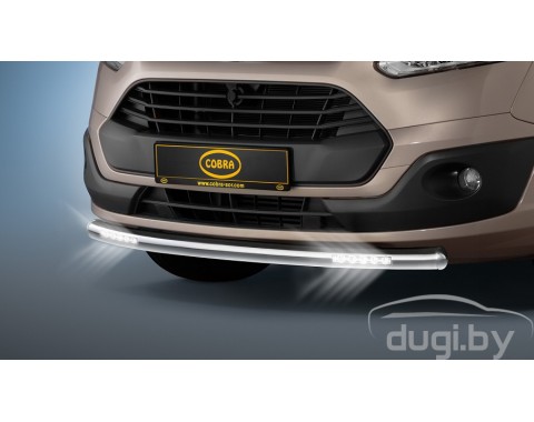 Одинарная труба "Cobra" с Led подсветкой для Transit Custom